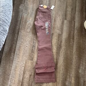 Tin Haul Women's Mauve Flare Jeans